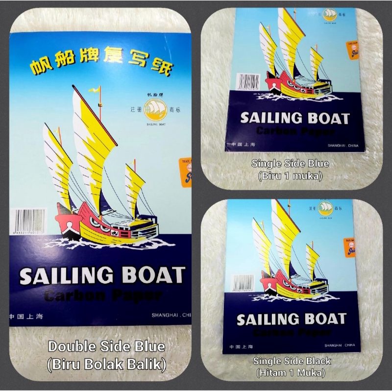 

Karbon Sailing Boat Hitam/Biru Single/Biru Double