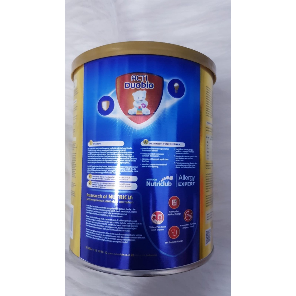 NUTRIBABY ROYAL ACTI DUOBIO PEPTI 0-12 BULAN 400GR