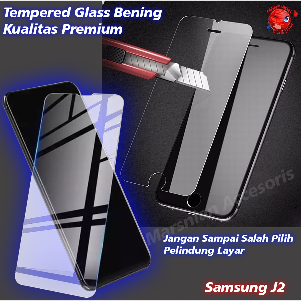 Tempered Glass Samsung J2 Screen Guard Premium Quality / Pelindung Layar Kualitas Premium Samsung J2