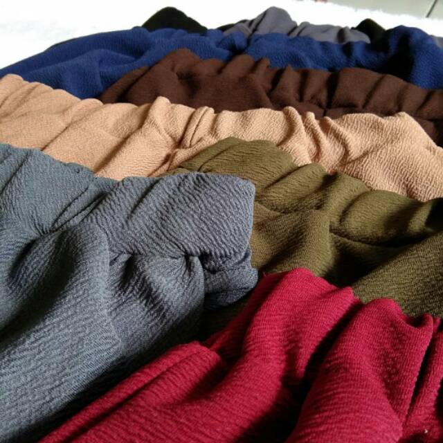 KULOT SUPER JUMBO ~ PAHA &amp; PINGGUL LEBAR ✔️ All Size 70-99kg READY | Crepe Waffle TEBAL &amp; MELAR / Saku Kanan-kiri Aktif celana panjang wanita/loose pants/XXXL/big size