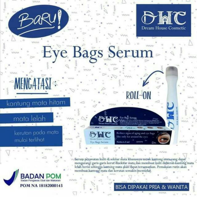 DHC EYE BAGS EYEBAG SERUM ROLL ON BPOM - SERUM PENGHILANG KANTUNG MATA