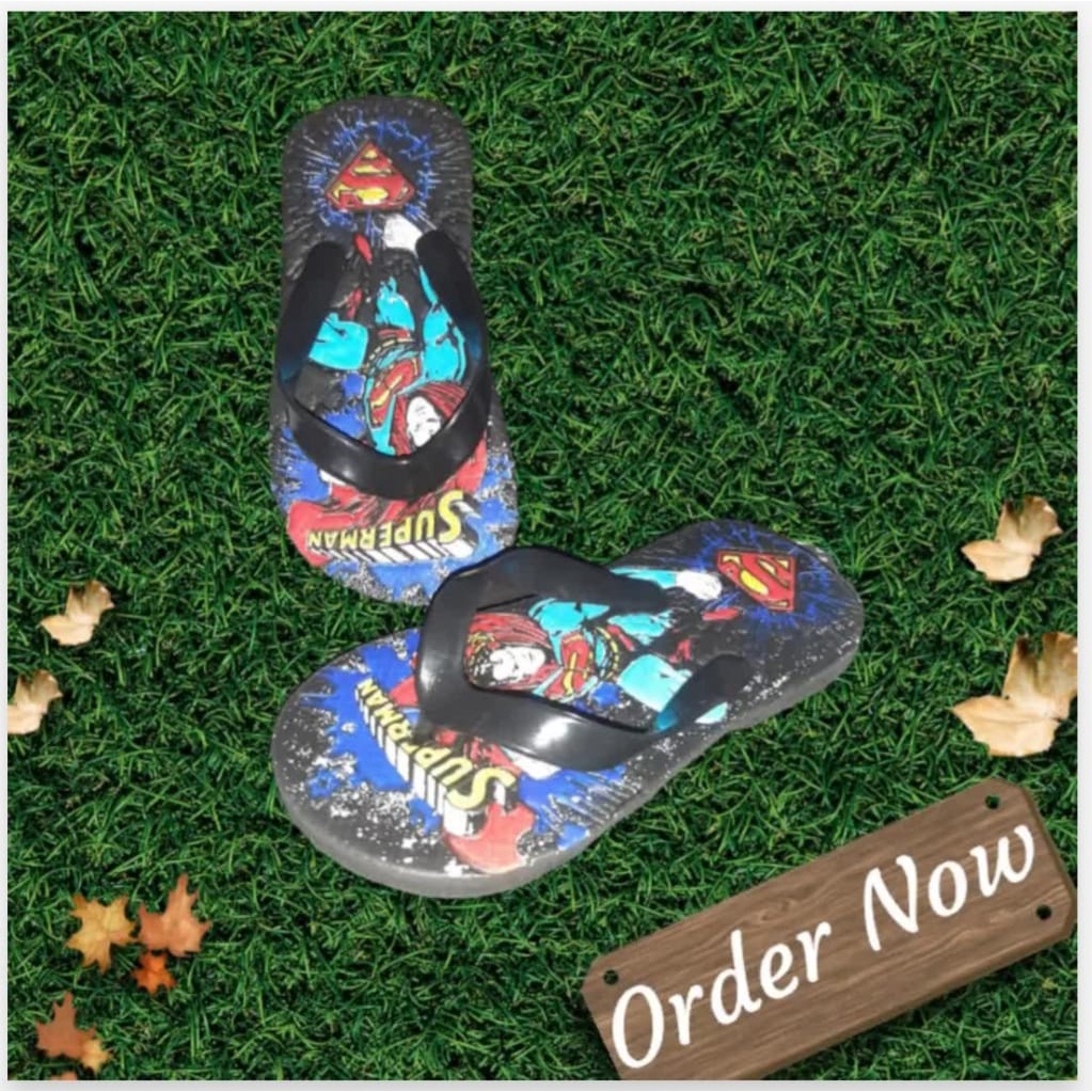 Sandal Jepit Anak Karakter Superman Kids