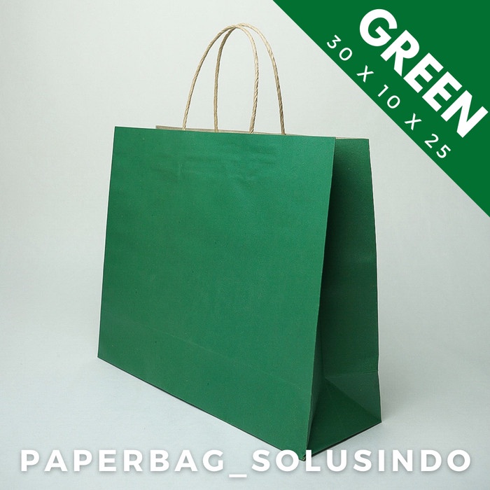 

paperbag/paper bag/tas kertas/kantong kertas warna hijau