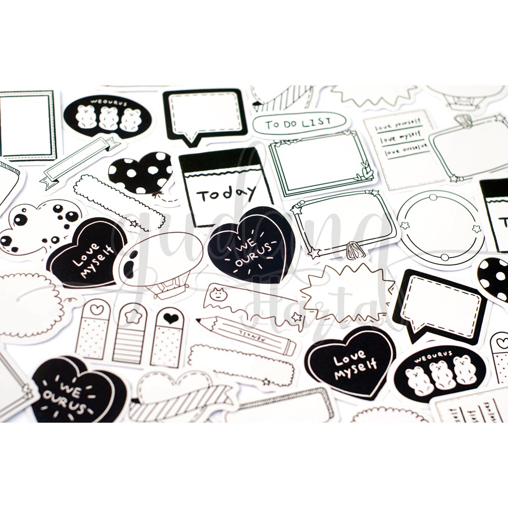 Stiker Bubble Speech Love Sticker Lucu Sticker DIY Scrapbook GH 303400