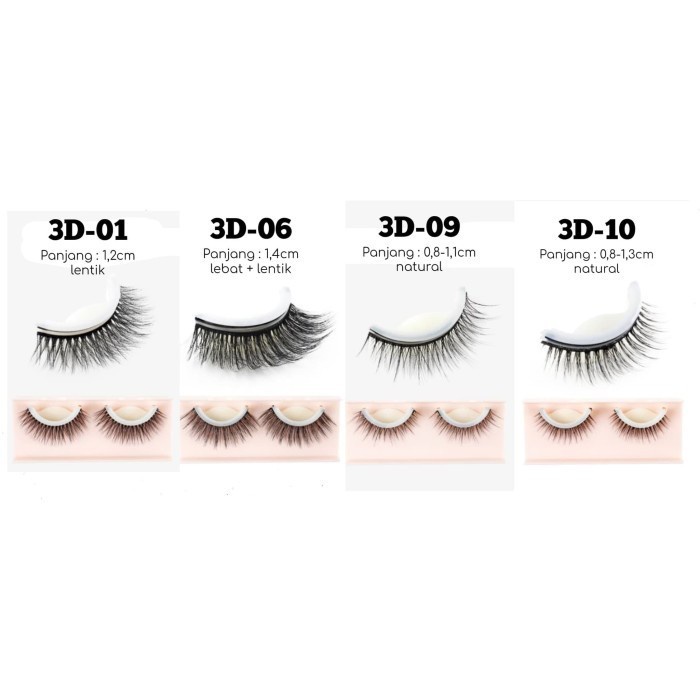 BULU MATA 3D EYELASHES / Bulu Mata Palsu 3D Liddy Fake Eyelash No Lem