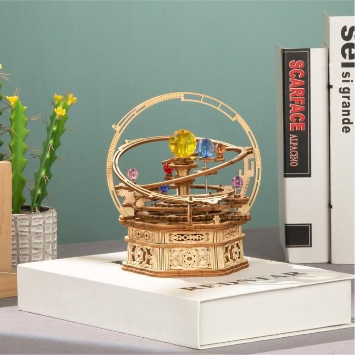 ROLIFE Robotime Starry Night Amk51 Orrery Mechanical Music Box Perfect Gift For Your Love One