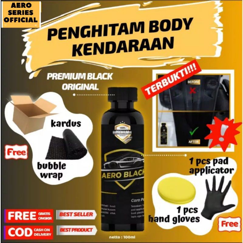 AERO BLACK 100ml - PREMIUM Penghitam bodi kendaraan