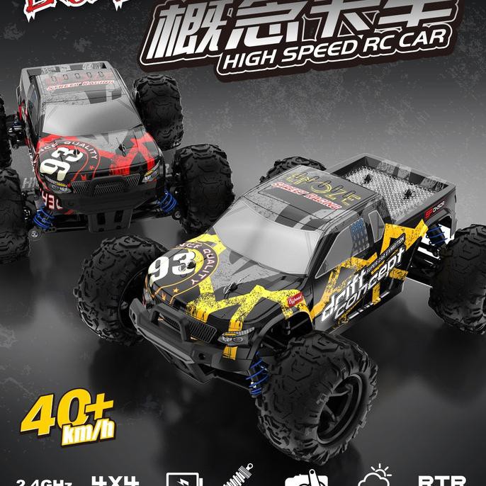 Enoze 9300E High Speed Rc Car Full Propor Rtr 2.4Ghz 40Kmh Remot Mobil - Kuning Championshup