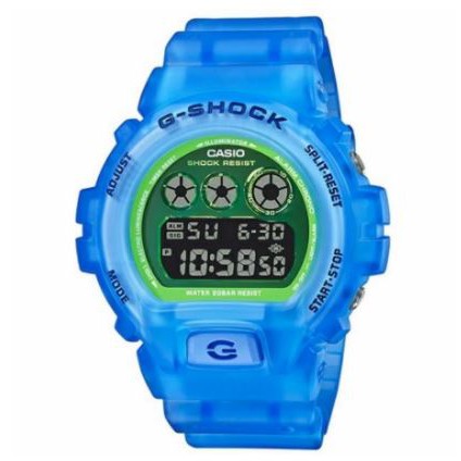 Jam Tangan Pria GShock DW-6900LS-2DR DW6900LS Biru Transparan Original