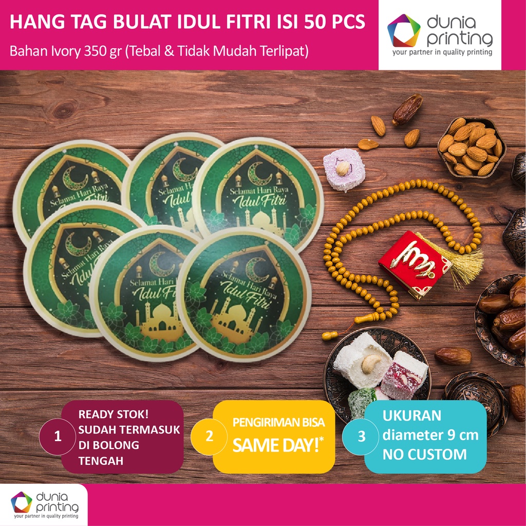 

Hang Tag Bulet Edisi Apecial Idul Fitri - QTY 20 pcs harga @500 per pcs