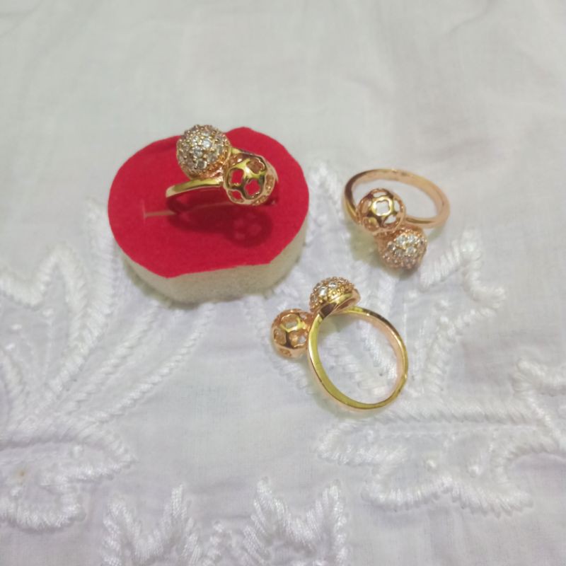 cincin bola harga tertera untuk 1 buah cincin