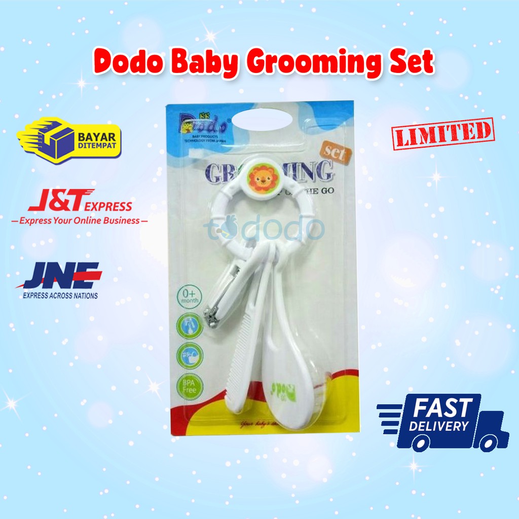 Dodo Baby Grooming Set - Gunting Kuku+Sisir Rambut Bayi