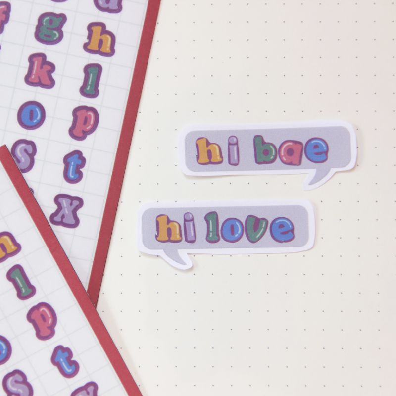 

Bylullaby.co - Colorful Alphabet Sticker Sheet