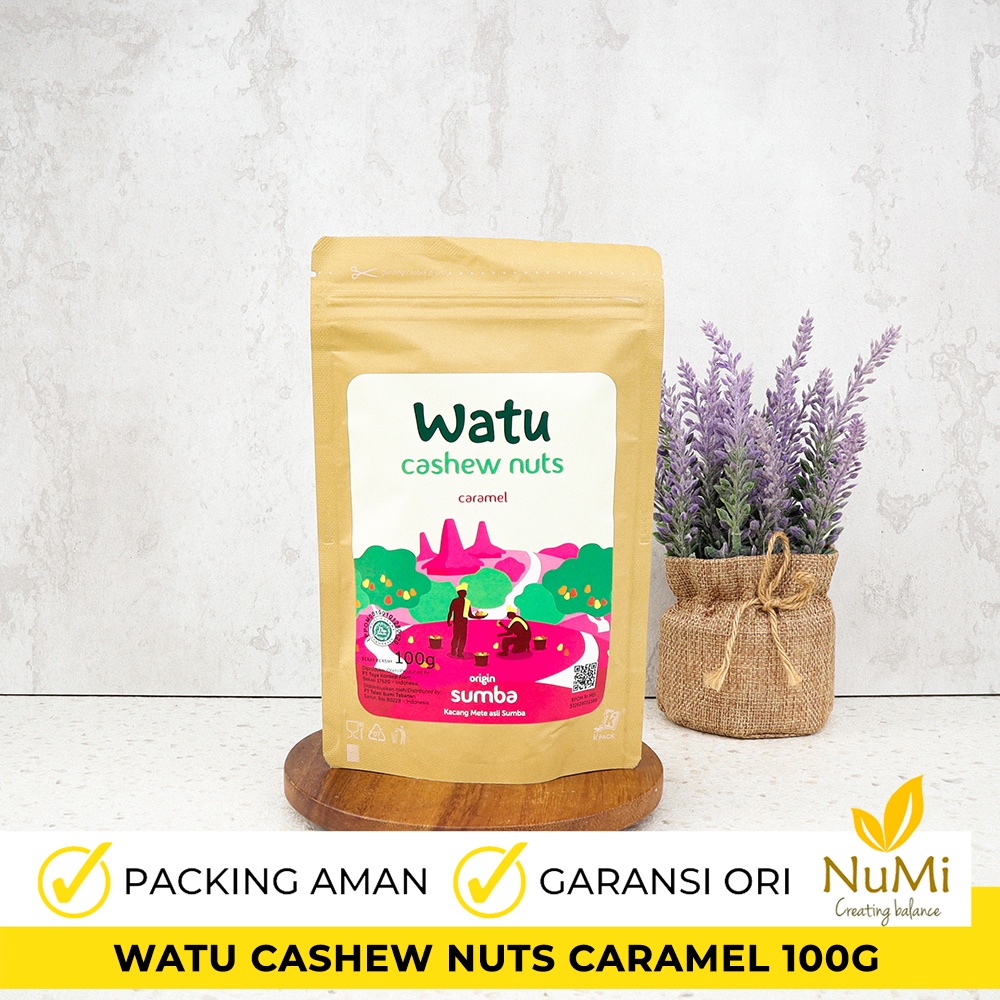 

100G WATU SWEET CARAMEL CASHEW NUTS Sumba - TALASI