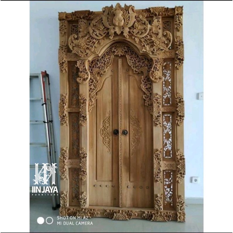 pintu gebyok, jendela gebyok motif bali ukir kayu jati berkualitas