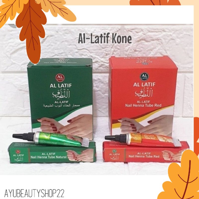 AL LATIF NAIL HENNA TUBE NATURAL / RED ORIGINAL BPOM - AL-LATIF - HEENA KUKU AyuBeautyShop