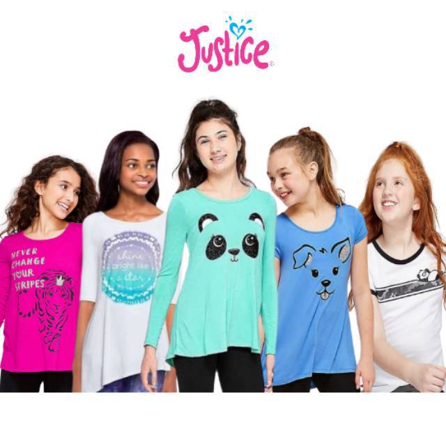 Kaos anak justice  6 7 8 10 tahun Shopee Indonesia