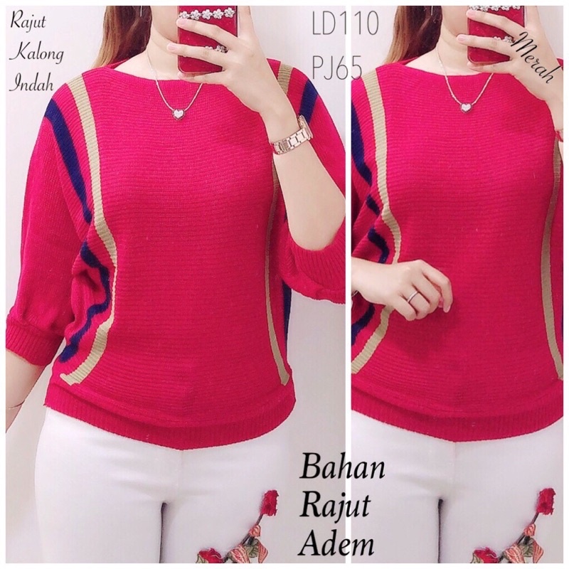 TERMURAH | SWEATER BLOUSE | RAJUT KALONG INDAH | PAKAIAN INPORT WANITA