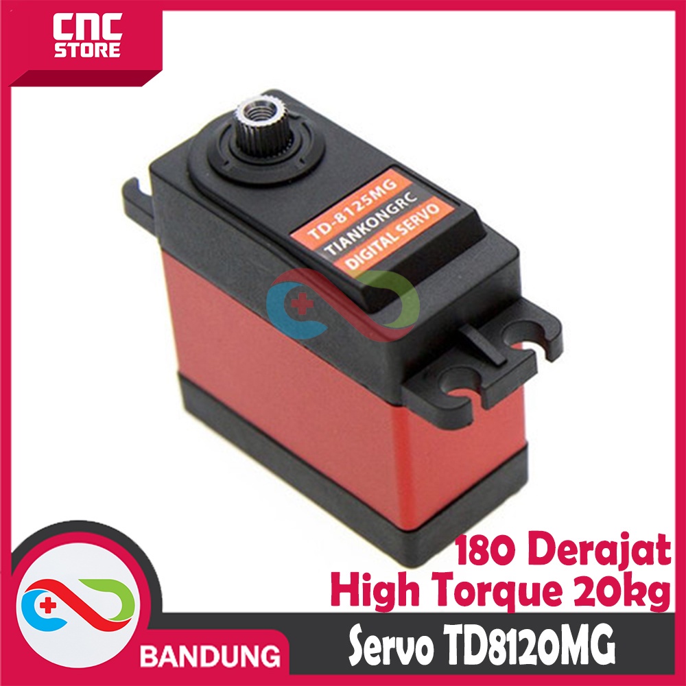 MOTOR SERVO TD8120MG METAL GEAR 180 DERAJAT HIGH TORQUE 20KG FOR RC