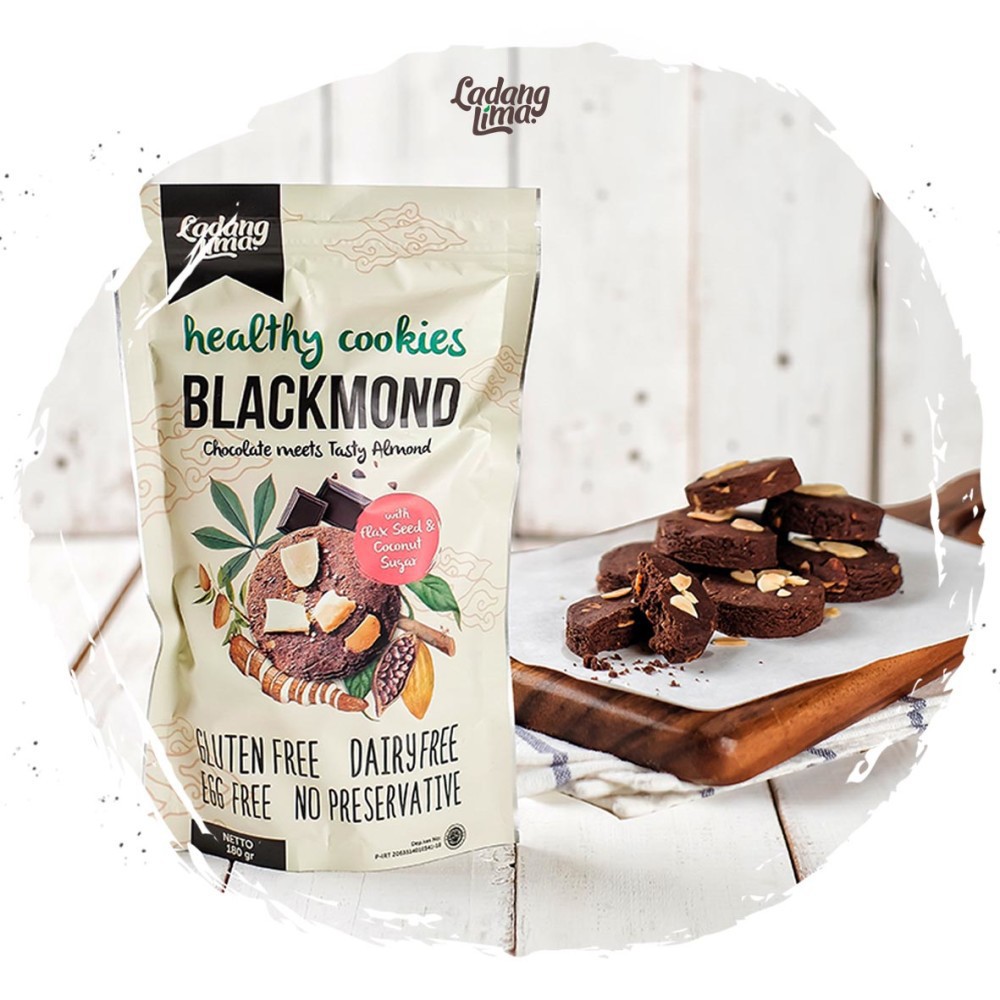 Ladang Lima Blackmond Cookies - gluten free 180 gram