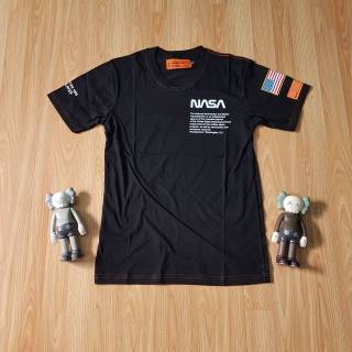  BAJU KAOS NASA  HERON PRESTON FLAG BLACK ATASAN UNISEX 