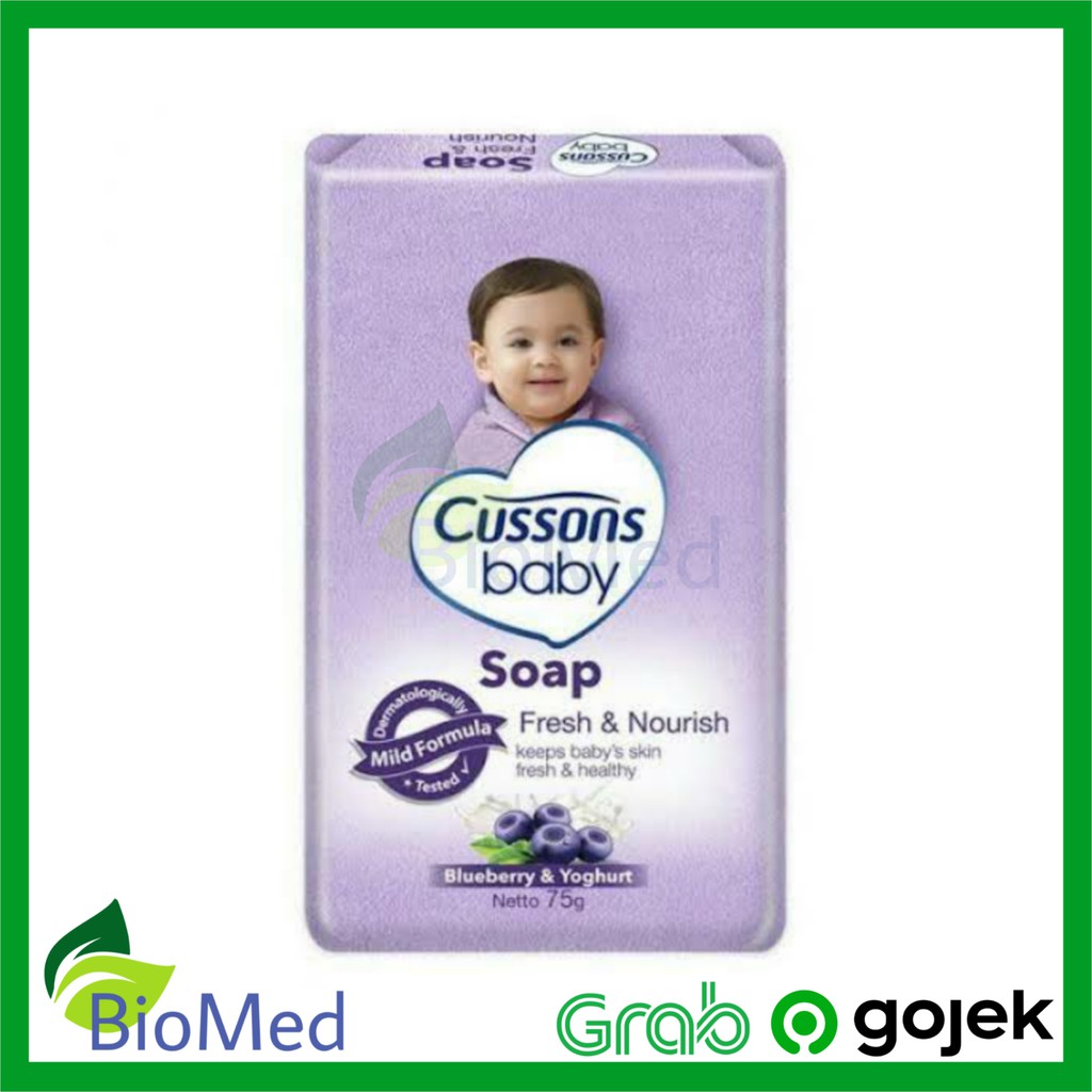 Sabun Batang CUSSONS BABY Fresh &amp; Nourish - Cusson Blueberry Yoghurt