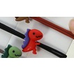 OVERFLOWS.ID Ikat Rambut Ala Korea Motif Dinosaurus Kuncir Candy Import Mutrah Karet Rambut-RAPTOR TALI HITAM