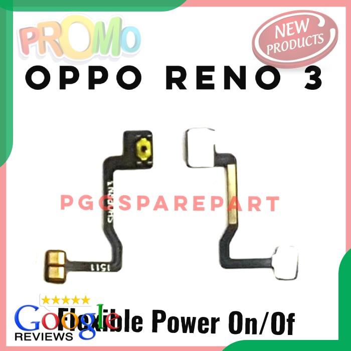 SPAREPART HP ORIGINAL FLEXIBLE CONNECTOR POWER ON OF OPPO RENO 3 FLEXIBEL TERLENGKAP