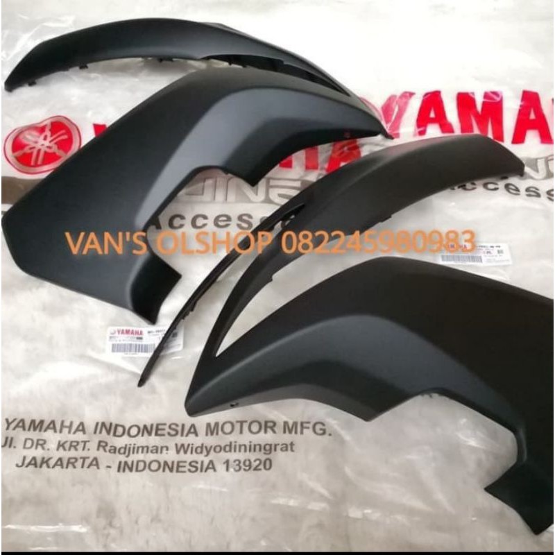 body cowling Sayap depan aerox 155 hitam doff sepasang Original