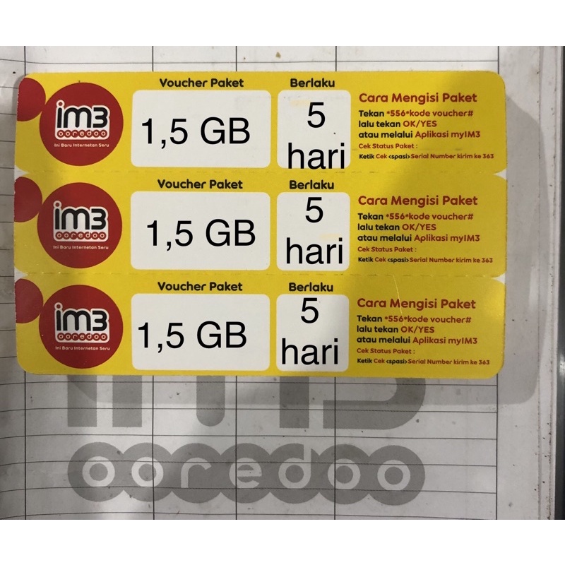 voucher indosat freedom 1,5 gb