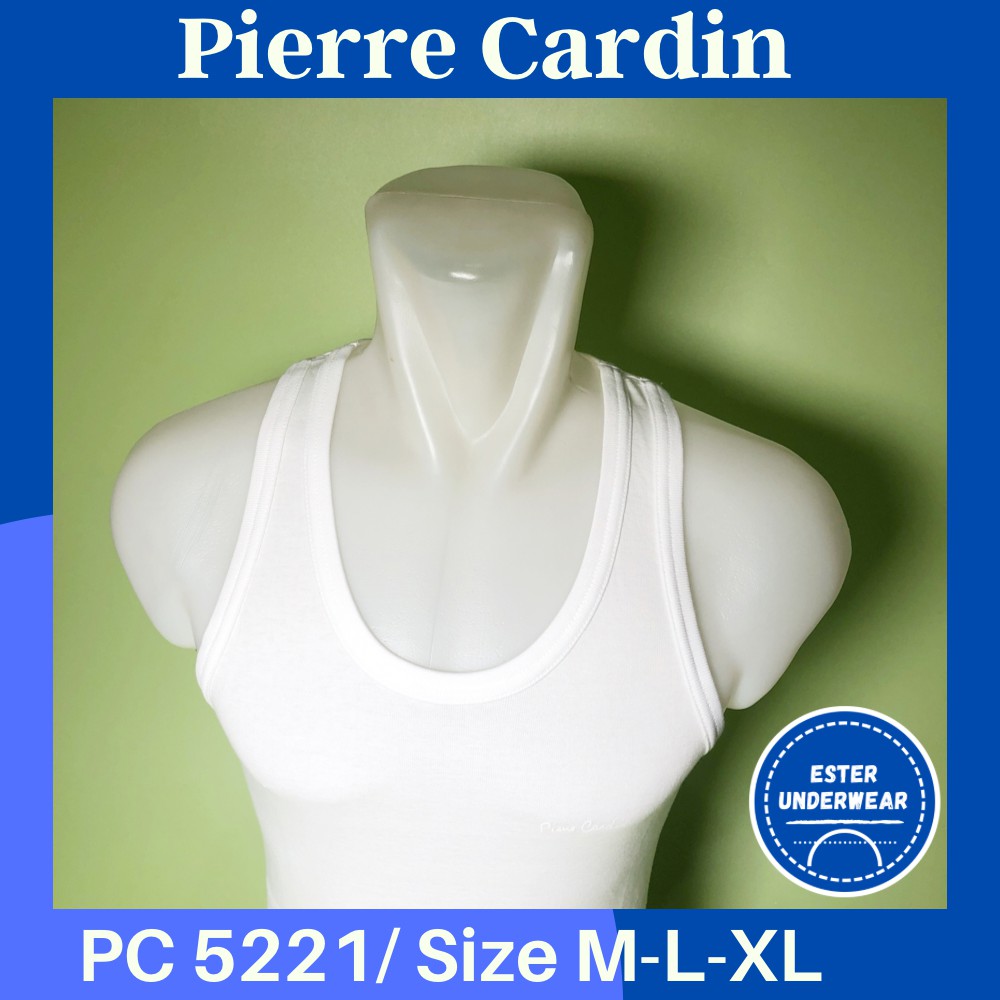 Kaos Singlet PIERRE CARDIN 5221 PUTIH ISI 1PCS