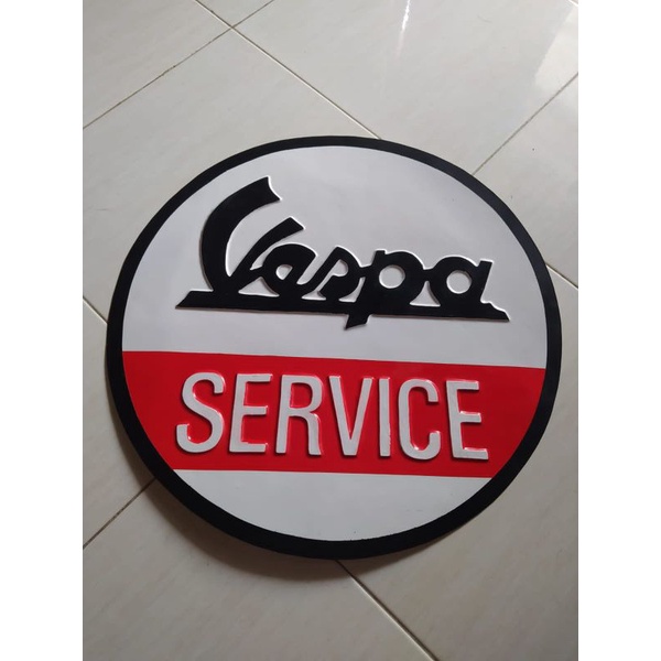IKLAN VESPA BAHAN PLAT SENG IKLAN DEALER VESPA IKLAN DISPLAY VESPA