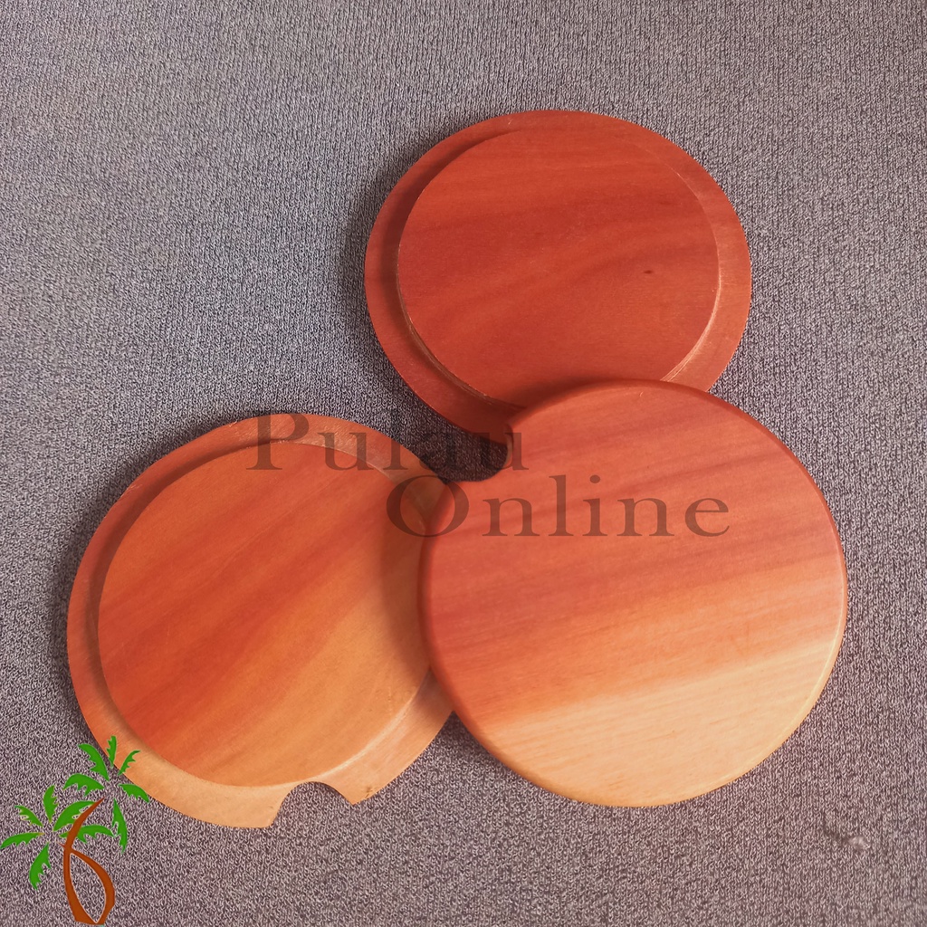 Tutup Gelas Kayu - Wooden Cup Lid Kayu