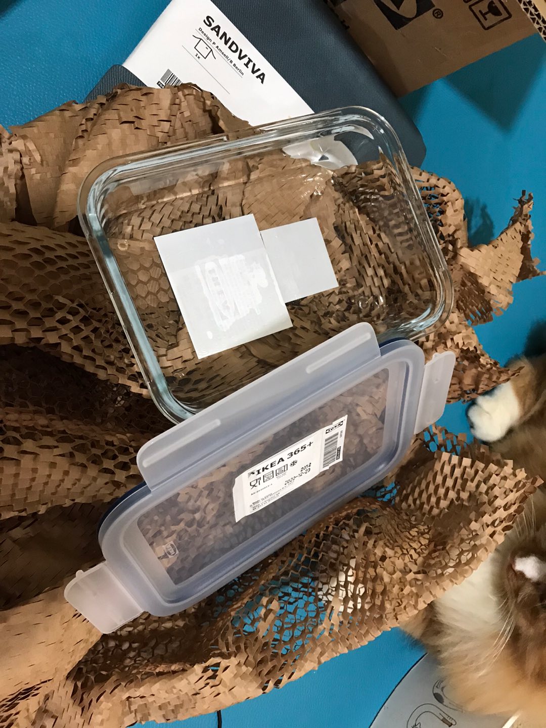 Kotak Makan Kaca Ikea Kedap Udara 21x15cm Kaca Bening_persegi Panjang