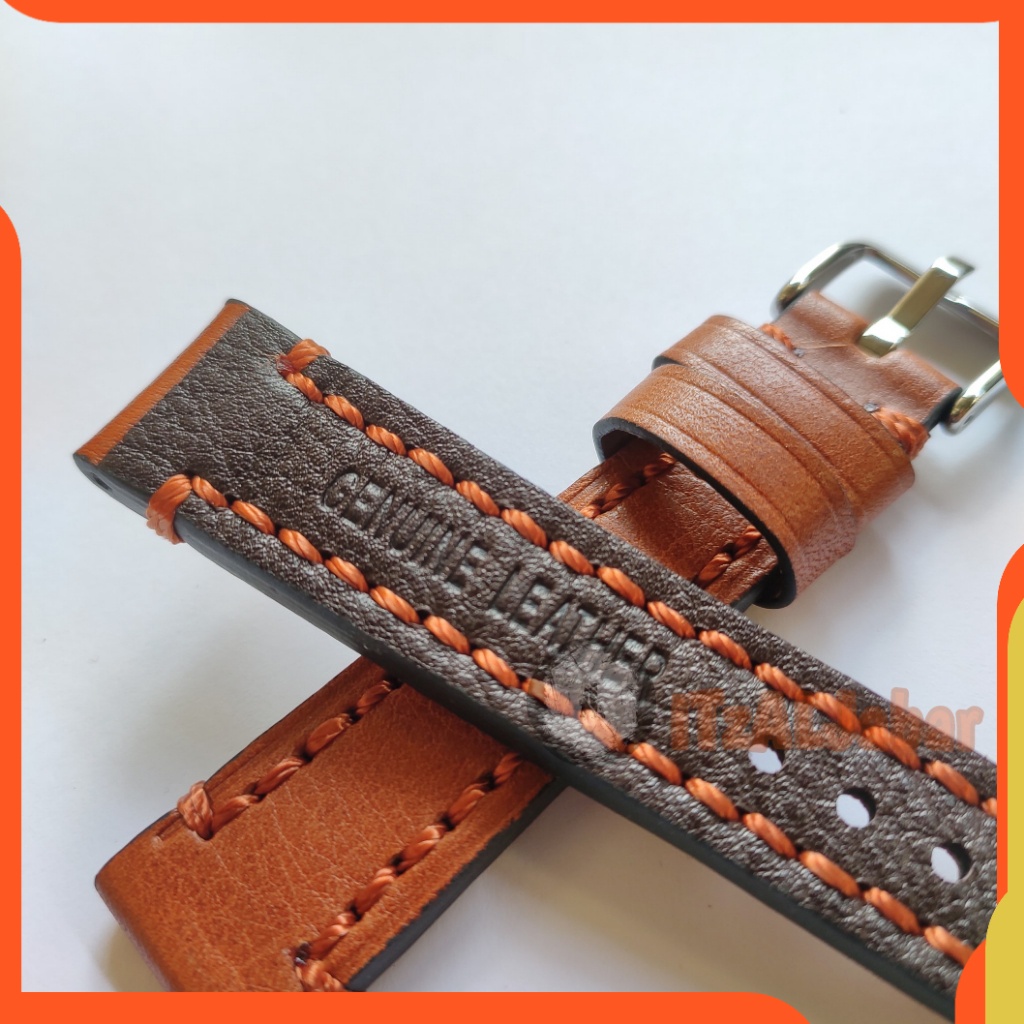 Tali jam tangan Kulit asli Leather strap Tali jam Kulit asli PR007