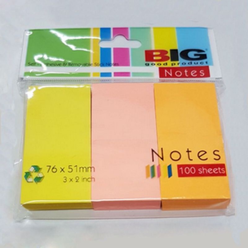 

♥️ Sticky Notes / Note Murah merk Big 76 x 51 mm ♥️