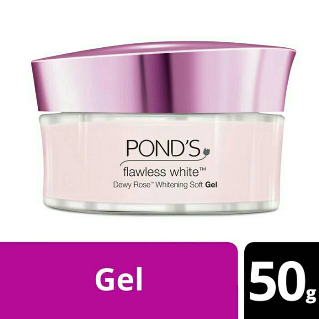 Ponds flawless white dewy rose whitening soft gel 50gr