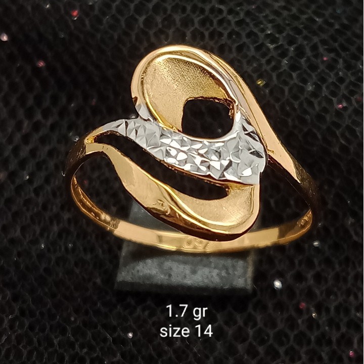 Cincin Emas 17K - 1.7 gr Kadar 750 - 1429