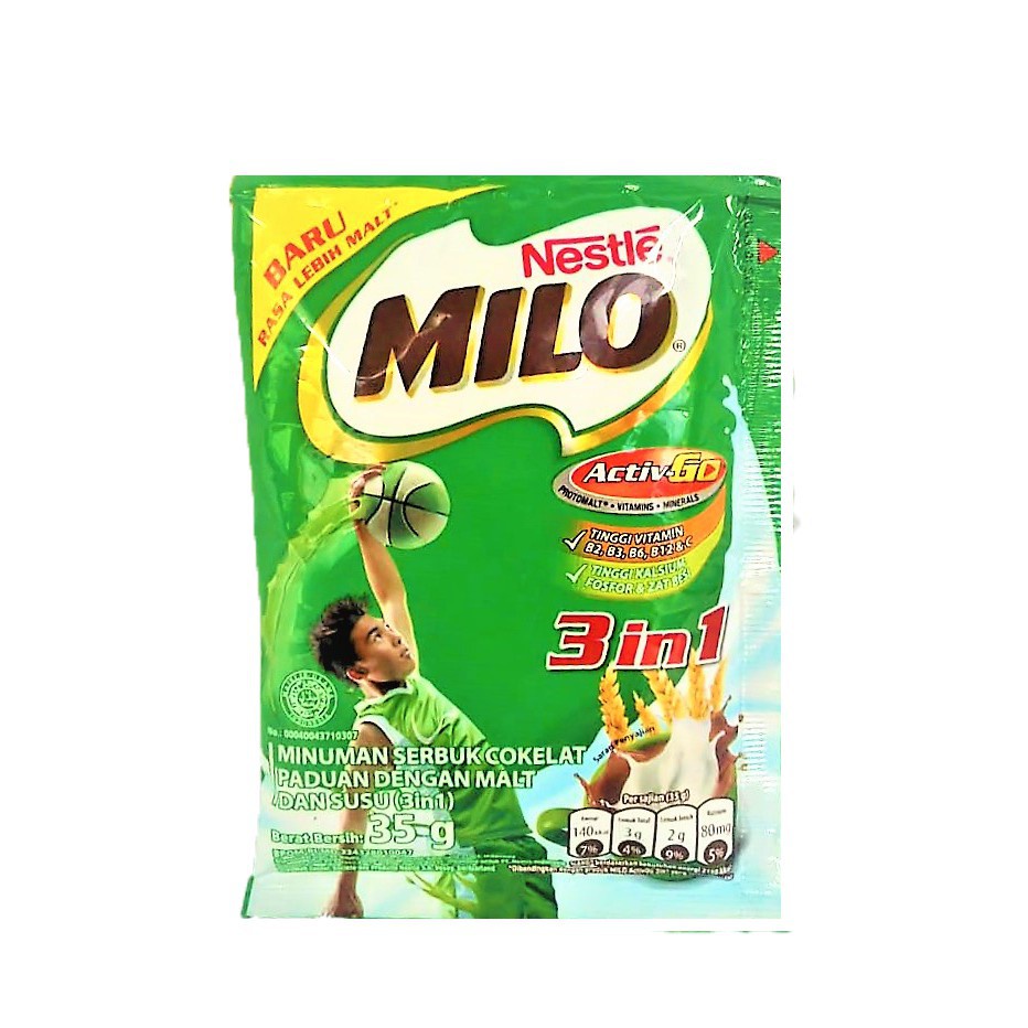 

Milo Nestle ActivGo 3 In 1 Sachet 35 gr