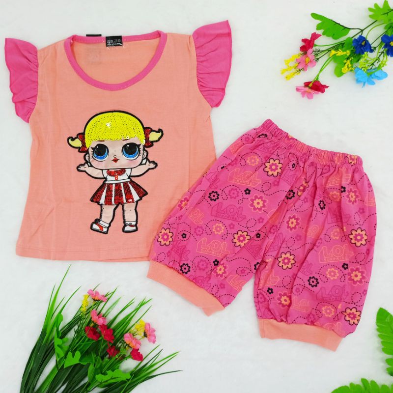 Ss#320 Pakaian Anak Perempuan size 4-6tahun / Piyama Anak Perempuan Model Za-Ra Kids / Setelan Anak