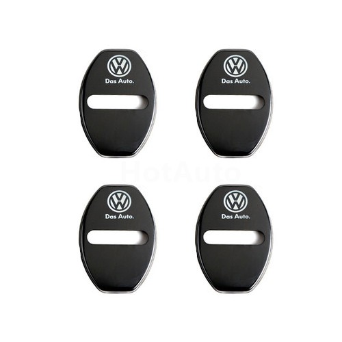 4pcs Cover Pelindung Kunci Pintu Mobil Bahan Stainless Steel Untuk Volkswagen Golf Tiguan Passat Touran Jetta Polo Caddy