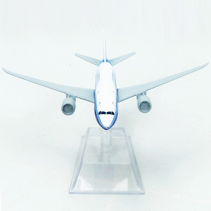 Boeing 787 Model Pesawat Prototype Die-cast Bahan Alloy Ukuran 16CM