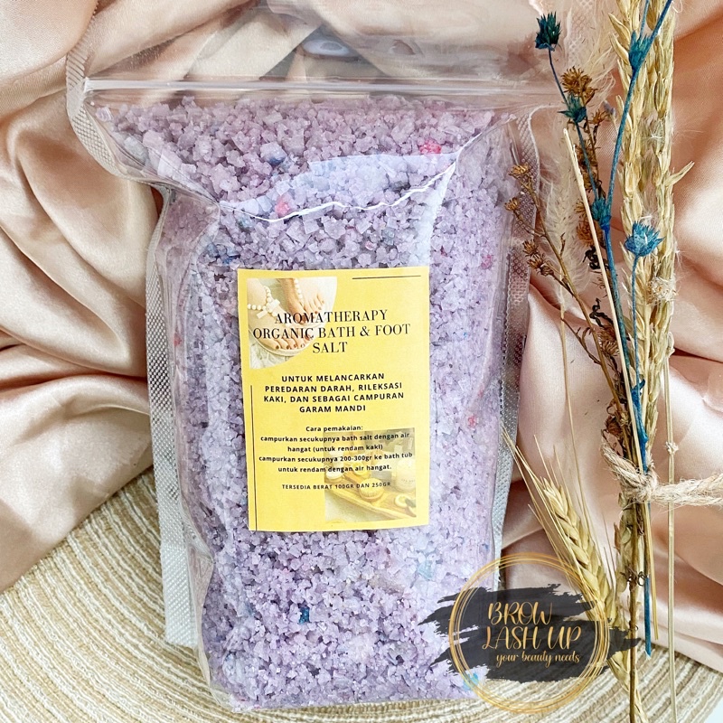 BATH SALT 1Kg Epsom Salt Aromatherapy Organic Bath Salt Foot Salt / Bath Salt Garam Rendam Relaksasi Penyembuhan Kaki Pedicure Bath Bomb