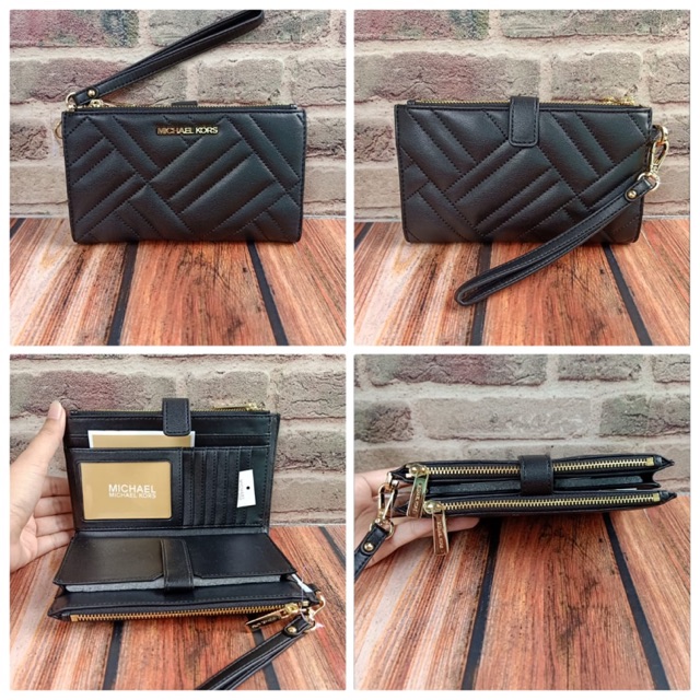 MK WALLET PEYTON BLACK TRAVEL