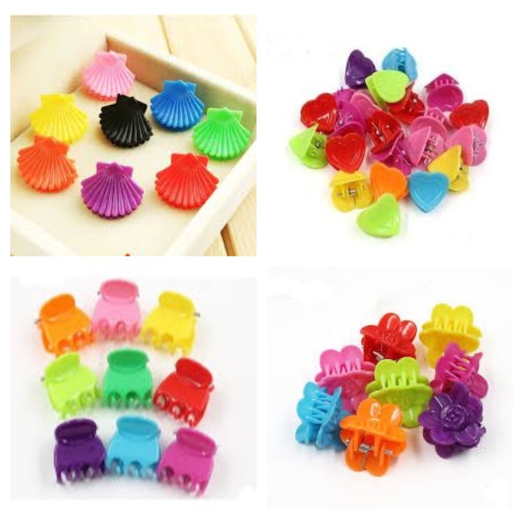  Isi 4 Jepit Rambut  Kecil  Anak  Warna  Warni Jepit Rambut  