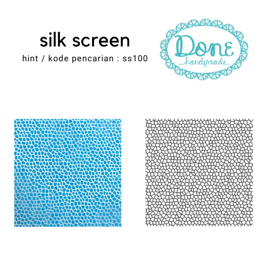 Done handymade silk screen motif clay scrapbooking leather ss100