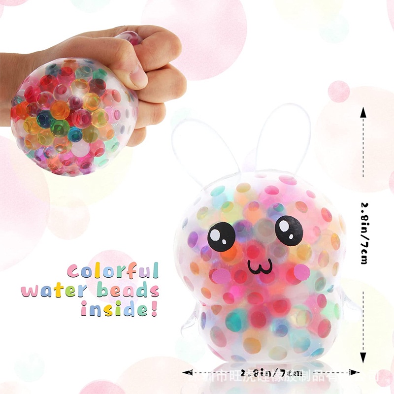 1234OS - Mainan Pop it Squishy Kelinci Karet Silikon / Mainan Squishy Mesh Ball Motif Kelinci