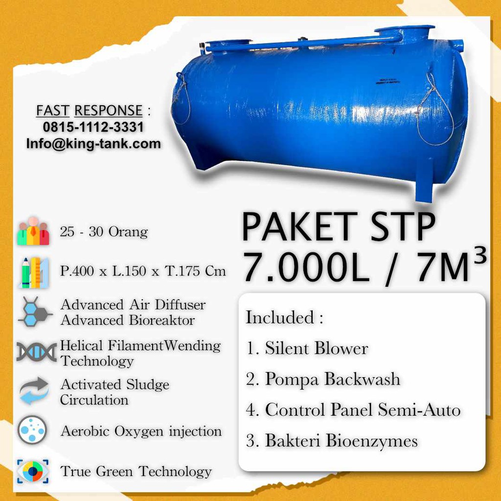 IPAL 7m3 Tangki STP