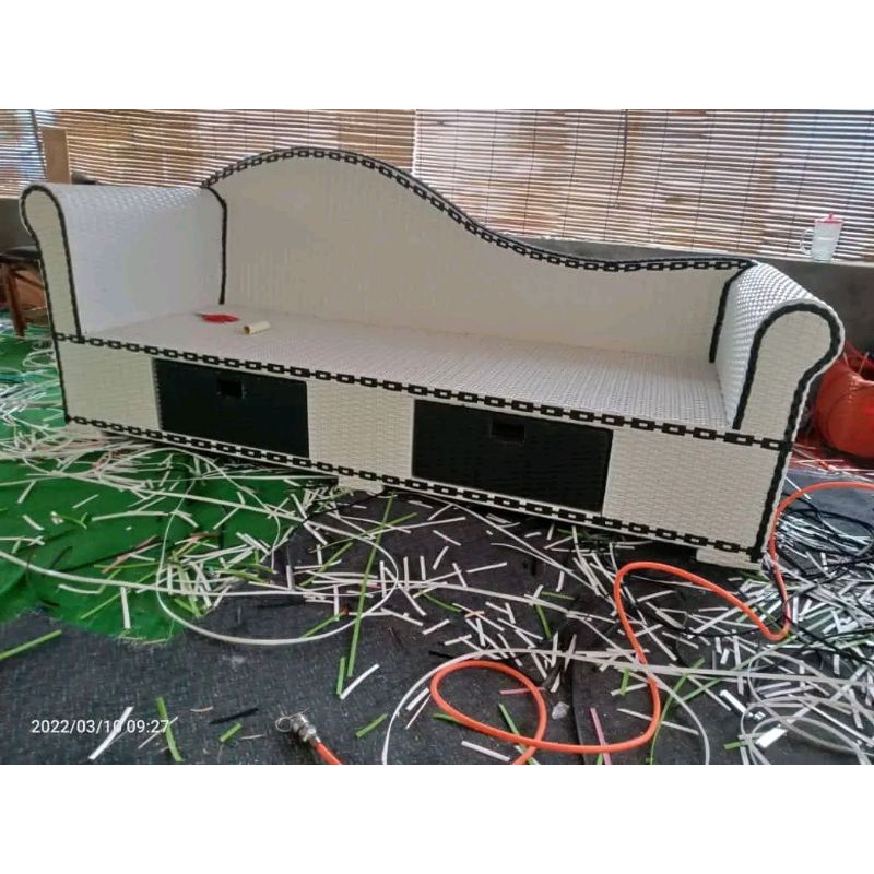 Sofa Bed Sofa Lige Kursi Sofa Santai Ruang Tamu Rotan Sintetis Murah