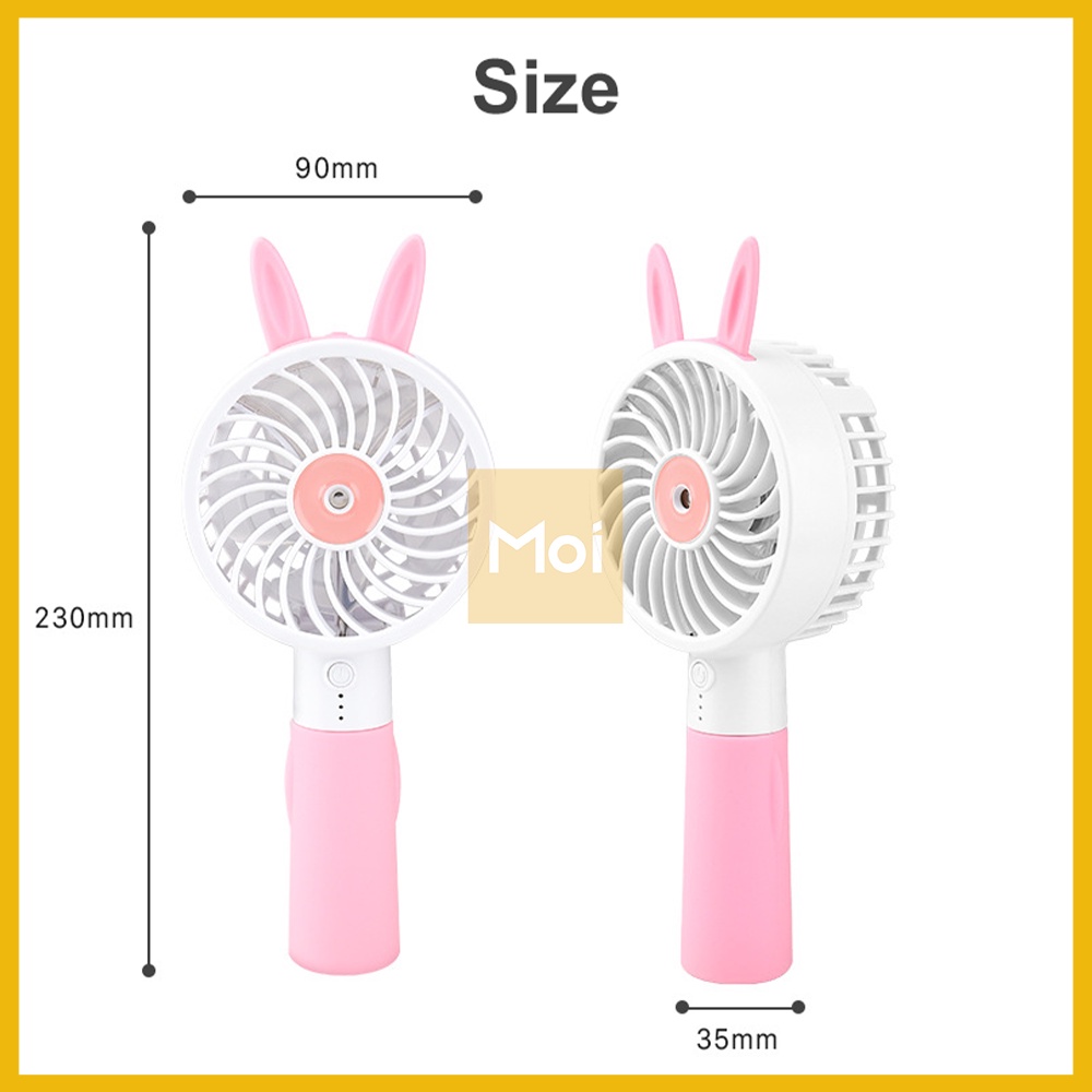 Mini Fan Nano Spray / Kipas Angin Portable Spray Bentuk Kelinci